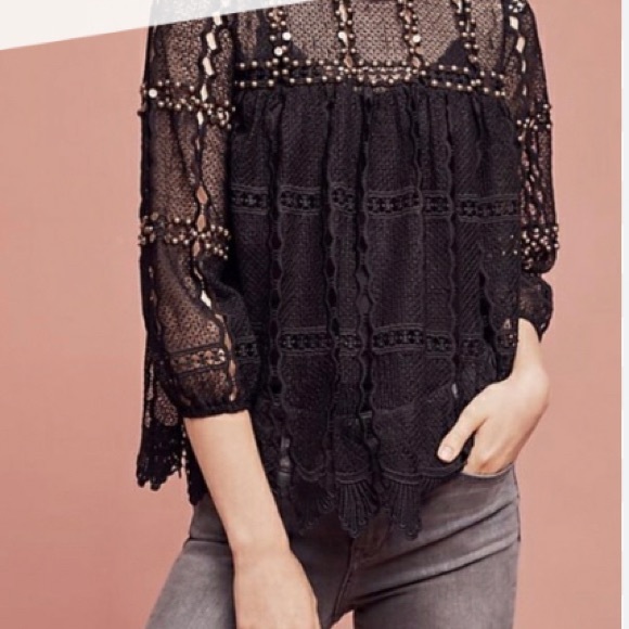 Anthropologie x Maeve Lace Crochet Top - Picture 11 of 11